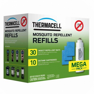 Набор ThermaCell MEGA REFILL (10 газовых картриджа + 30 пластин)