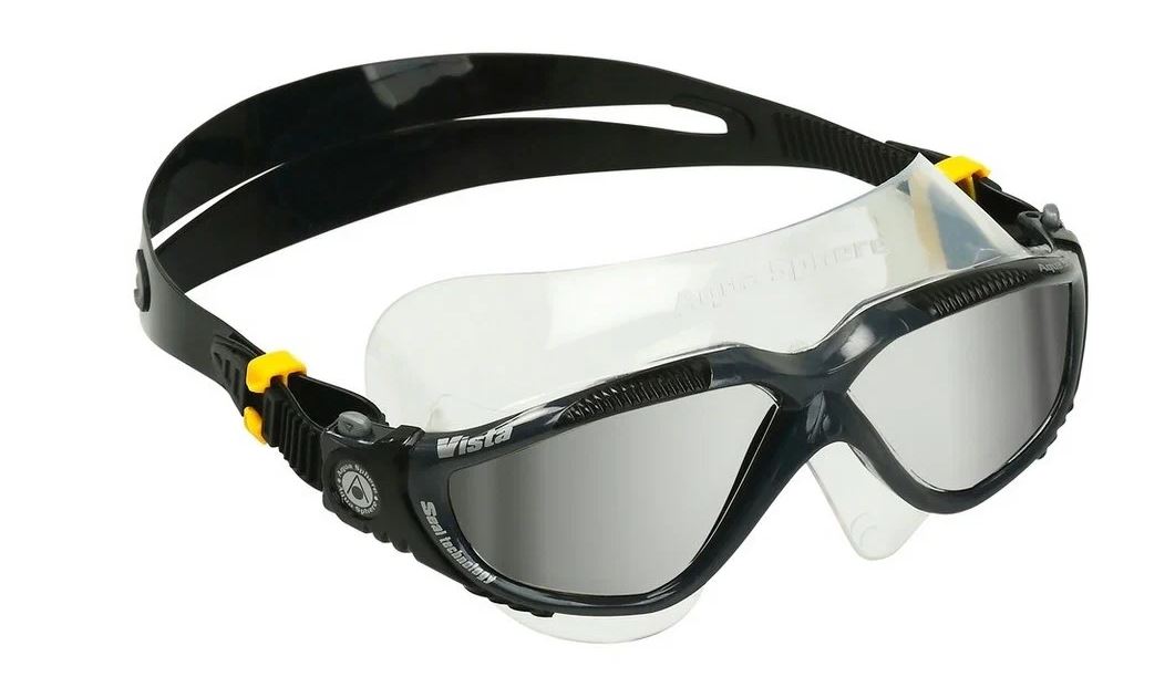 Очки для плавания AquaSphere VISTA  NEW зеркальные линзы dark grey/black
