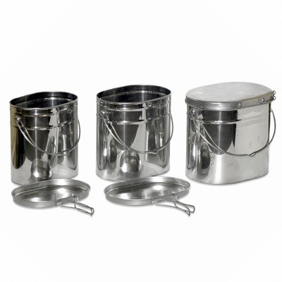 Набор котелков Роза Ветров МАТРЕШКА 3 шт (5.5л, 6.5л, 8.5л) крышки с ручками