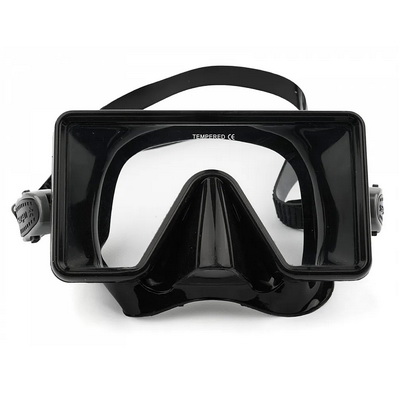 Маска подводная Sargan КВАДРА (черный силикон) черная