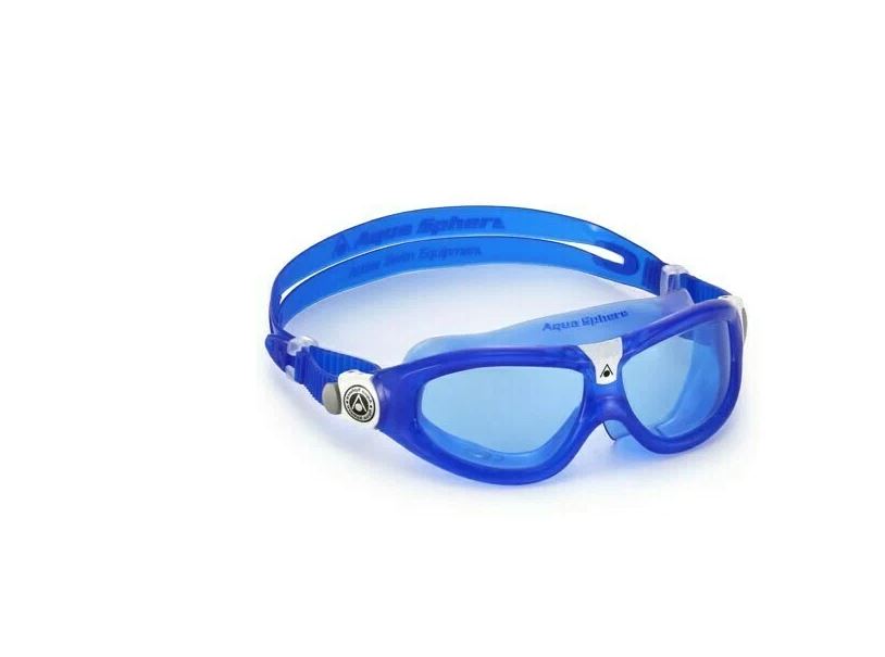 Очки для плавания AquaSphere SEAL KID 2  NEW голубые линзы blue/white