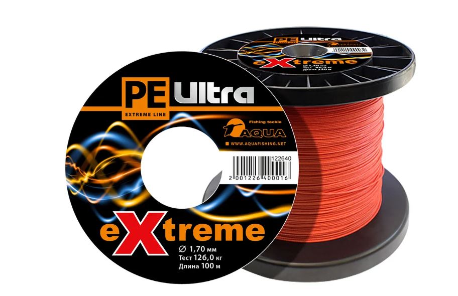 Линь AQUA PE ULTRA EXTREME D1.7мм красный