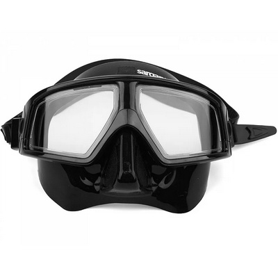 Маска подводная Sargan FREE DIVE (черный силикон) черная (без бокса)