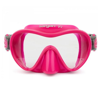 Маска подводная Sargan АГИДЕЛЬ KIDS (розовый силикон) розовая