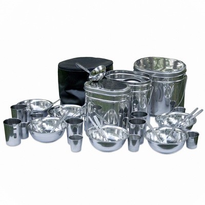 Набор котелков Роза Ветров АВТОТУРИСТ большой (крышки с ручками)