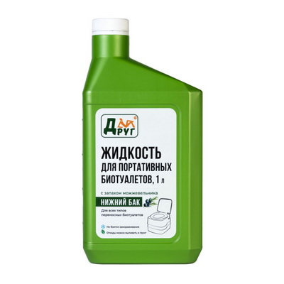 Жидкость для биотуалета Друг 1л для нижнего бака