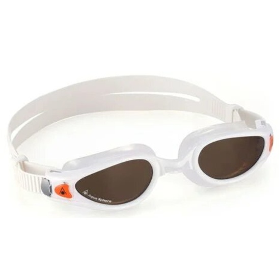 Очки для плавания AquaSphere KAIMAN EXO  NEW коричневые поляризованные линзы white/orange