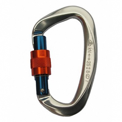 Карабин Вертикаль ДЮРАЛЕВЫЙ МАЛЫЙ с муфтой keylock