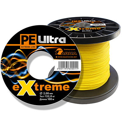 Линь AQUA PE ULTRA EXTREME D2мм желтый