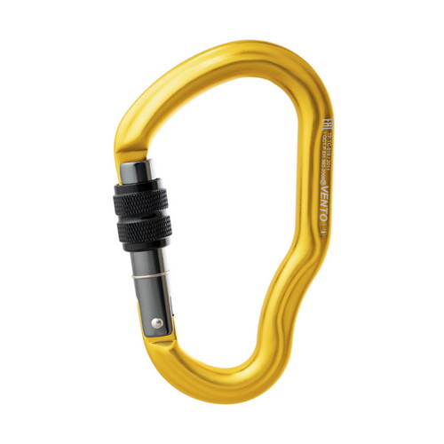 Карабин Венто ГУСЬ с муфтой дюраль, keylock желтый