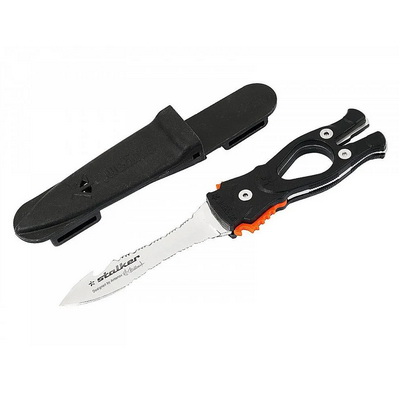 Нож подводный Sargan СТАЛКЕР- СТРОПОРЕЗ ZR2 зеркальный