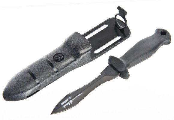 Нож подводный Sargan ТУРГОЯК- СТРОПОРЕЗ тефлон