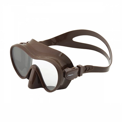 Маска подводная Sargan АГИДЕЛЬ (т.коричневый силикон) т.коричневая