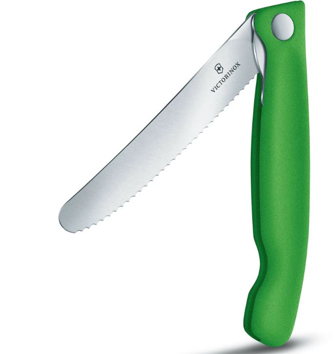 Нож Victorinox SWISS CLASSIC складной серрейтор зеленый