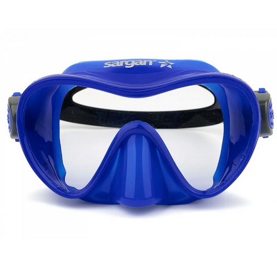 Маска подводная Sargan АГИДЕЛЬ KIDS (синий силикон) синяя